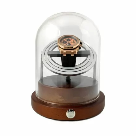 Dual Axis Orbit Gyro Watch Winder - Astronomy Gemini - Silver