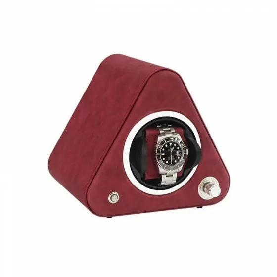Leather Triangle Single Mini Watch Winder