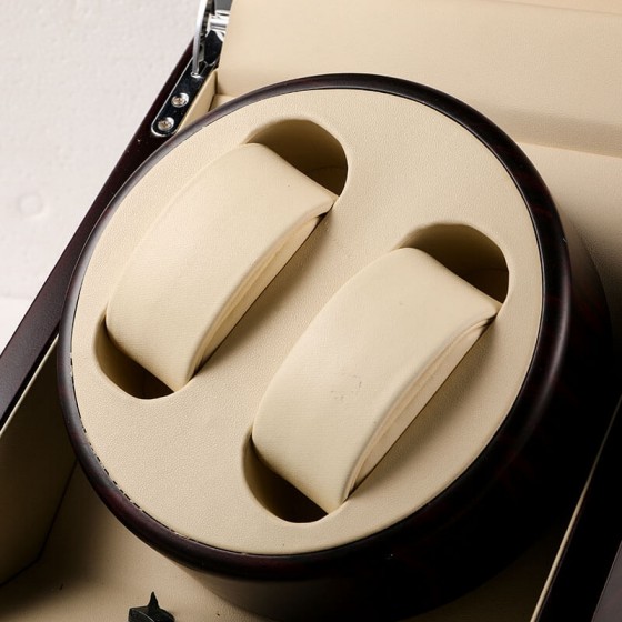 Roroos PU Beige Leather Watch Pillow for Watch Winder Jewelry Box