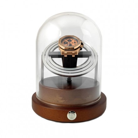 Dual Axis Orbit Gyro Watch Winder - Astronomy Gemini - Silver