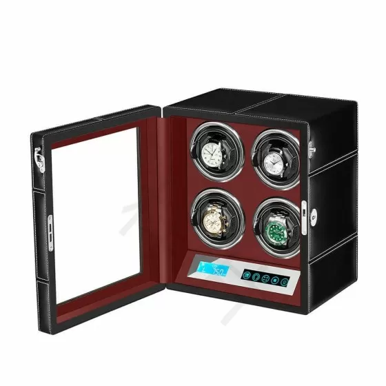 Remontoir de montre automatique quadruples Rolex avec écran tactile LED à l'intérieur rouge