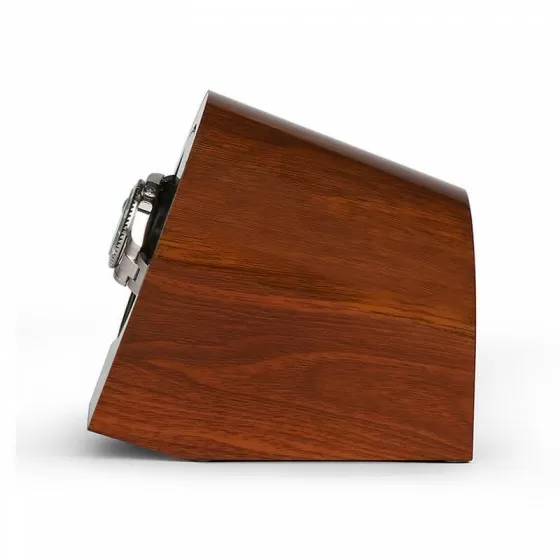 Single Self Winding Watch Winder with Walnut Wood