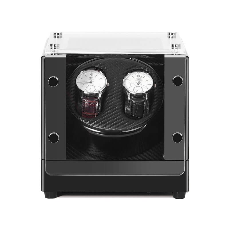 Best Acrylic Double Watch Winder - Black