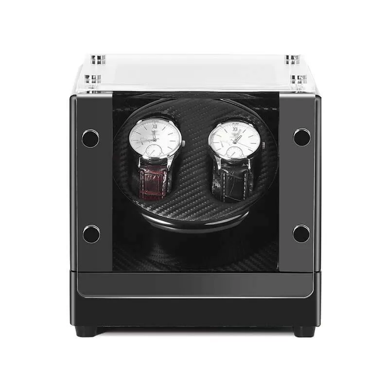 Best Acrylic Double Watch Winder - Black