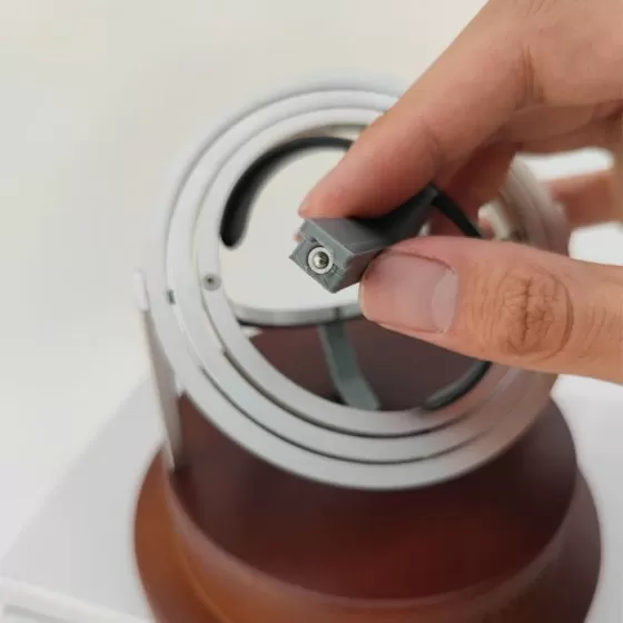 Hölzerner Gyroskop Orbit Uhrenbeweger - Silber - Astronomy V5