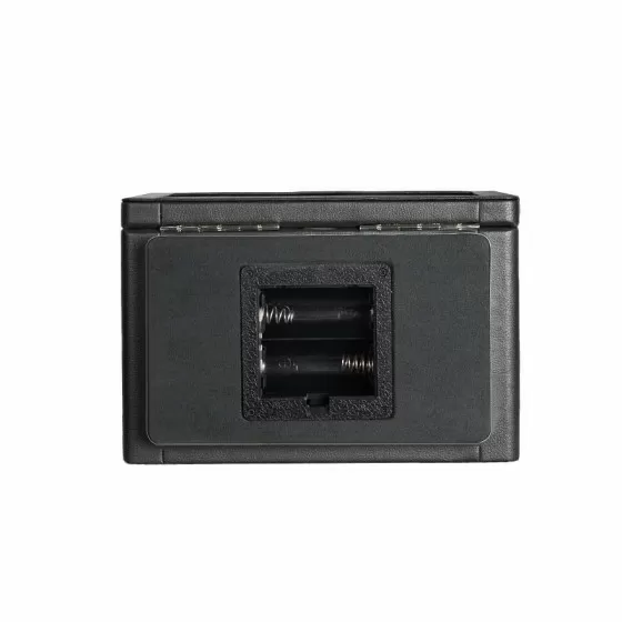 Black Leather Watch Case with 4 Automatic Winder - bottom view