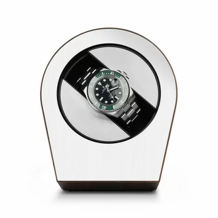 Single Self Winding Watch Winder with Walnut Wood Overview