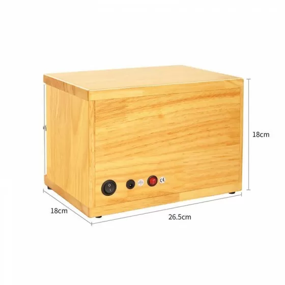 Wooden Double Automatic Watch Winding Machine - Burlywood