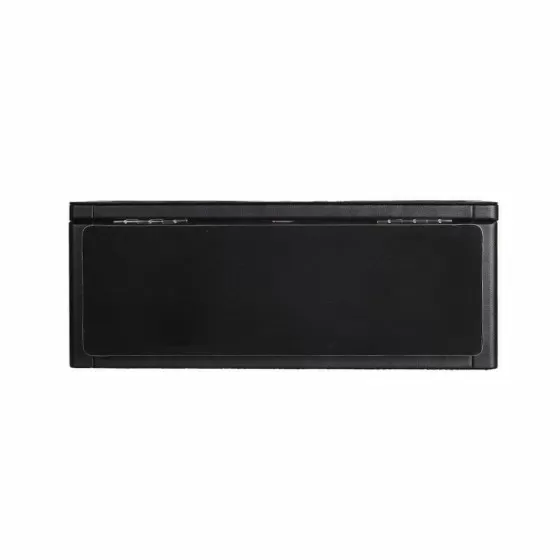 Black Leather Watch Winder Case for 4 Watches - bottom view