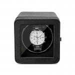 Precision in Nappa: Premium Black Leather Single Watch Winder