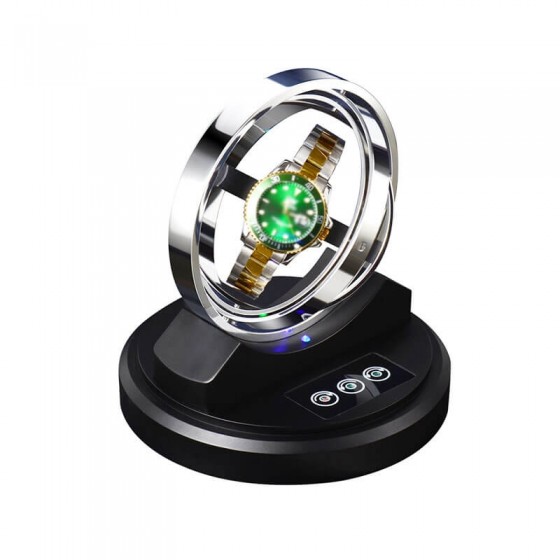 Roroos gyroscopic winder base with LED illumination and mode button