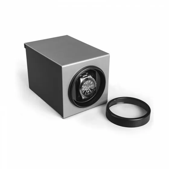 Single Watch Winder in Aluminum Alloy - Silver