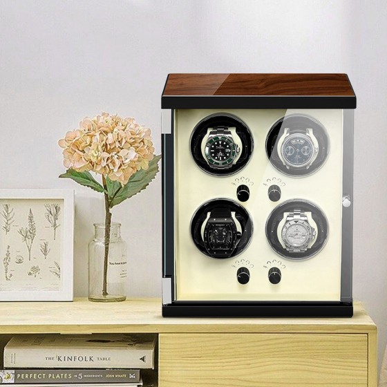 Vertical Quad Watch Winder for 4 Automatic Watches – in room