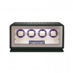 Forest Green Leather Luxury 4-Watch Winder for Rolex