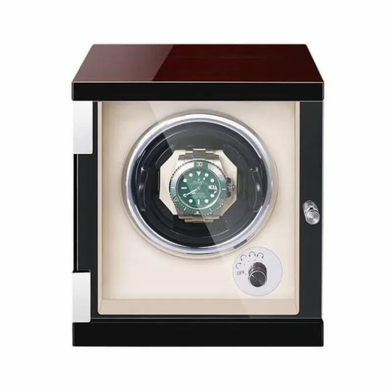 Boîte de remontoir de montre automatique simple verticale