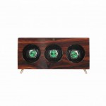 Solid Wood Automatic Watch Winder Box for 3 Watches