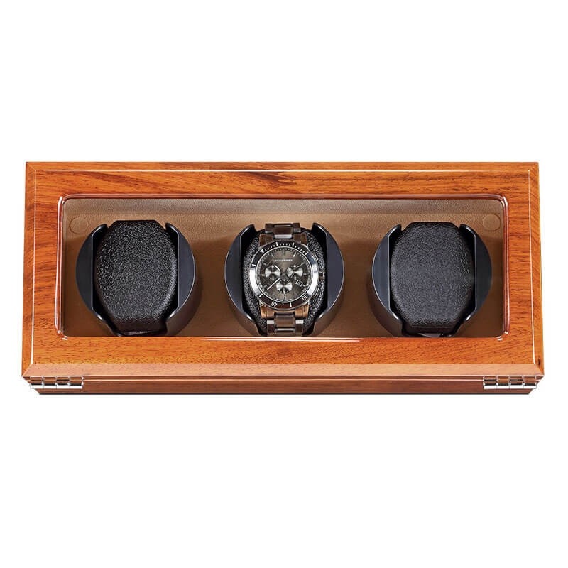 Hot hand made triple watch winder - Rosewood