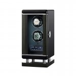 Roroos Premium Wooden Double Watch Winder with LCD Touch Screen