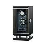 Roroos Premium Wooden Double Watch Winder with LCD Touch Screen