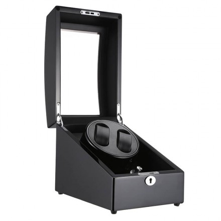 Enrolladores de reloj doble negro y 3 almacenamientos Descripción general