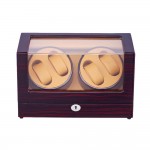 Ebony Four Watch Winder With Almond interior