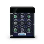 Multiple Watch Winder with Extra Storage in Black