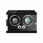 Best Vertical Wooden Double Watch Winder - All Black