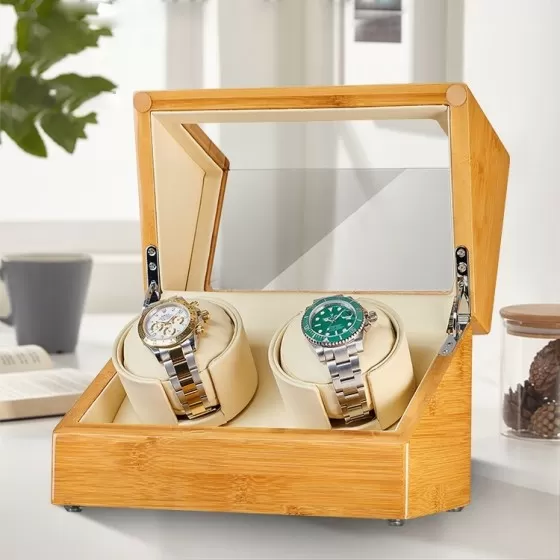 Double Automatic Winder - Bamboo