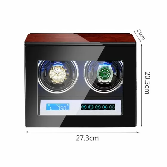 Luxury Double Watch Winder With Lcd Touch Screen