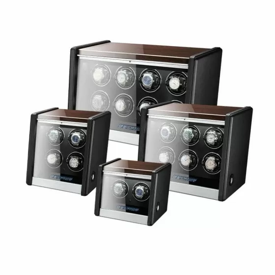 2 Watch Winder in Walnut Wood with Piano Lacquer - Z-Style