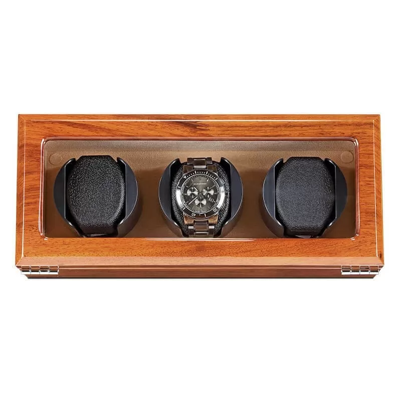 Hot hand made triple watch winder - Rosewood