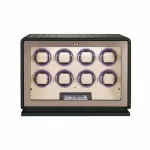 Roroos Luxy 8-Watch Winder in Forest Green Leather