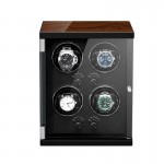 Classic Vertical Quad Automatic Watch Rotator Black interior