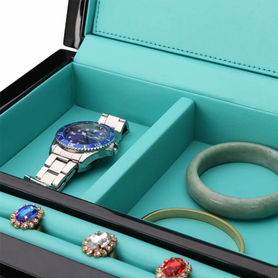 Extra Storage of Tiffany blue 9-slot watch winder box