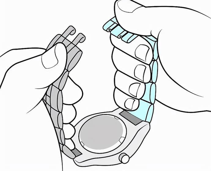 Adjust the Deployment Buckle Watch Band