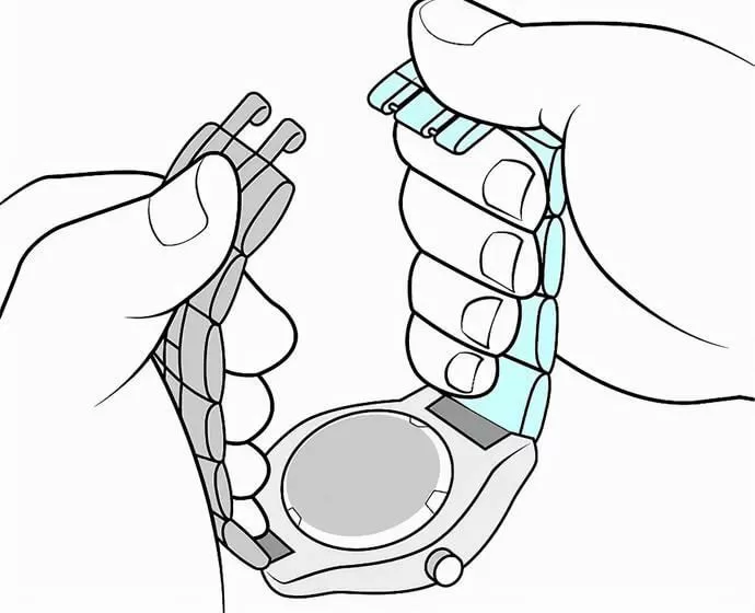 Adjust the Deployment Buckle Watch Band