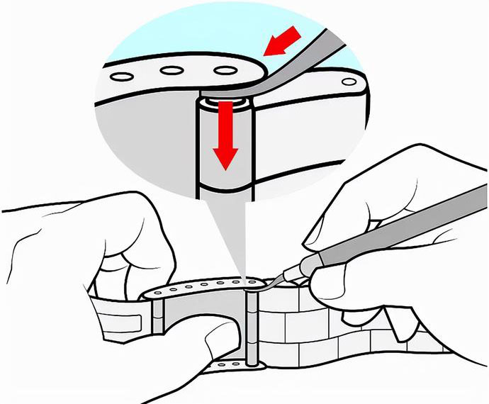 Adjust the Pin Bracelet Watch Band