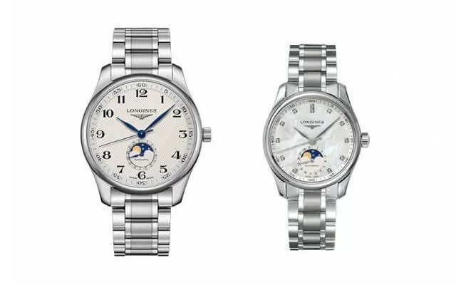 Longines classic series famous series moon phase watch