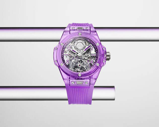 New Big Bang Self-winding Tourbillon Purple Sapphire Synthetic Watch