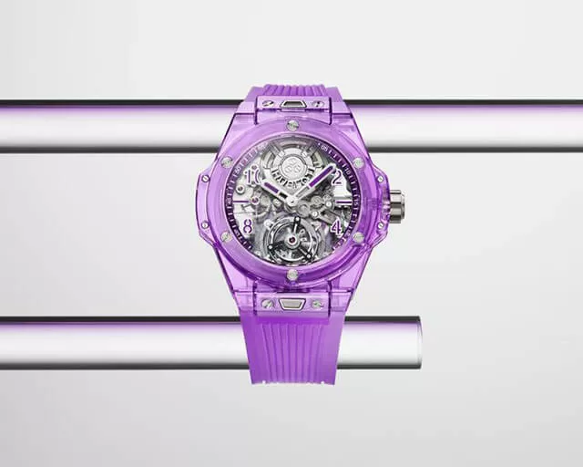 New Big Bang Self-winding Tourbillon Purple Sapphire Synthetic Watch