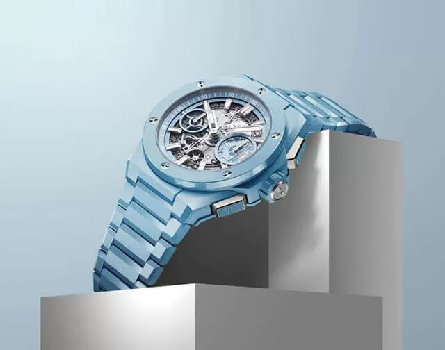 The new Hublot Big Bang Integral one-piece ceramic watch Pale Blue