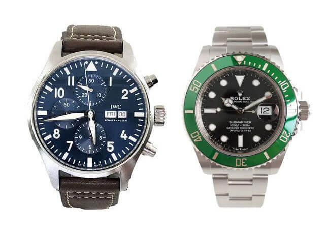 triangles at 12 o’clock in some watches