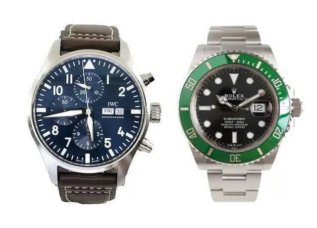 triangles at 12 o’clock in some watches