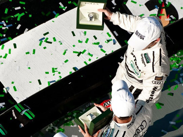 the champion driver can win a Rolex watch