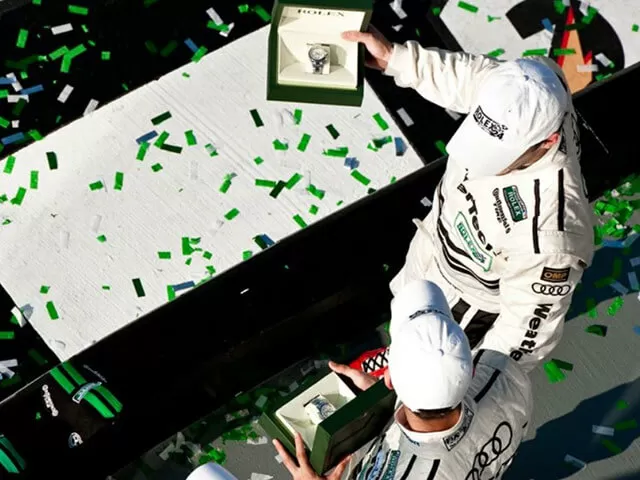 the champion driver can win a Rolex watch