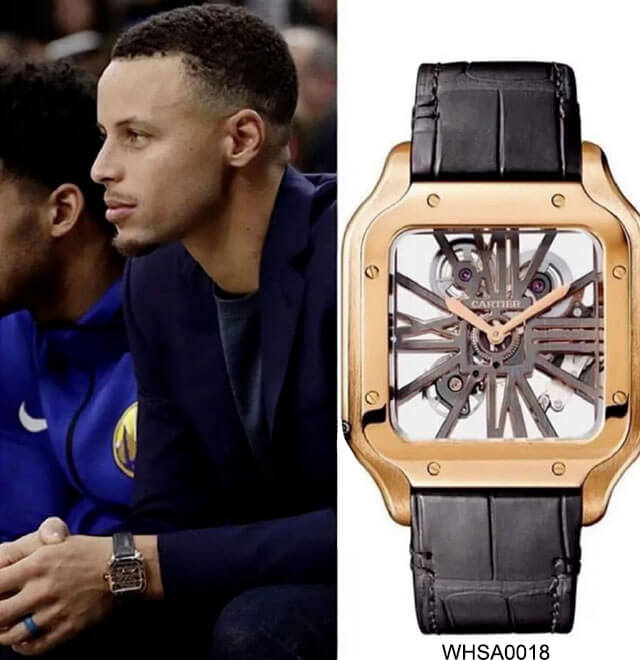 Cartier Santos Skeleton 18K Rose Gold Men's Watch