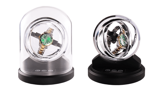 Orbit Gyroscopic Watch Winder - Astronomy Saturn - Silver