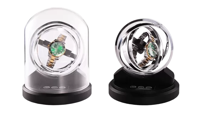 Orbit Gyroscopic Watch Winder - Astronomy Saturn - Silver