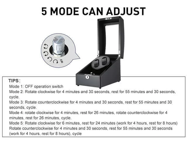 Enrouleurs noirs à double montre et 3 rangements