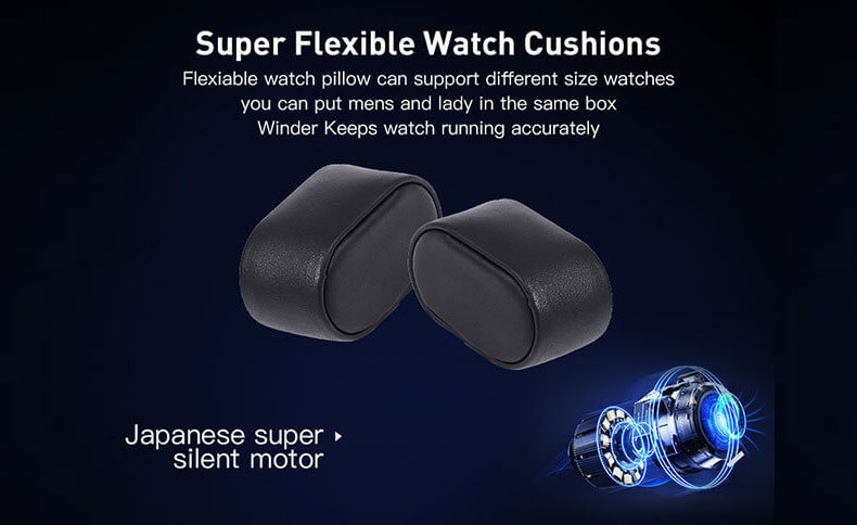 Best Acrylic Double Watch Winder - Black